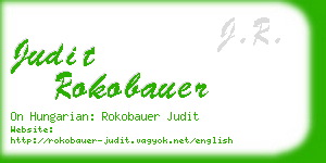 judit rokobauer business card